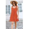 imageDisamer Summer Dresses for Women 2025 Sundresses Beach Swimsuit Coverups Vacation Sleeveless Button Down Spring Sun DressLiu Orange