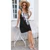 imageDisamer Summer Dresses for Women 2025 Sundresses Beach Swimsuit Coverups Vacation Sleeveless Button Down Spring Sun DressLotus White