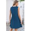imageDisamer Summer Dresses for Women 2025 Sundresses Beach Swimsuit Coverups Vacation Sleeveless Button Down Spring Sun DressPure Navy
