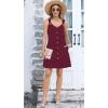 imageDisamer Summer Dresses for Women 2025 Sundresses Beach Swimsuit Coverups Vacation Sleeveless Button Down Spring Sun DressPure Red