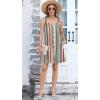 imageDisamer Summer Dresses for Women 2025 Sundresses Beach Swimsuit Coverups Vacation Sleeveless Button Down Spring Sun DressStriped Color