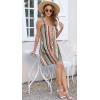 imageDisamer Summer Dresses for Women 2025 Sundresses Beach Swimsuit Coverups Vacation Sleeveless Button Down Spring Sun DressStriped Color