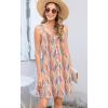 imageDisamer Summer Dresses for Women 2025 Sundresses Beach Swimsuit Coverups Vacation Sleeveless Button Down Spring Sun DressStriped Orange