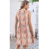 imageDisamer Summer Dresses for Women 2025 Sundresses Beach Swimsuit Coverups Vacation Sleeveless Button Down Spring Sun DressStriped Orange