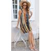 imageDisamer Summer Dresses for Women 2025 Sundresses Beach Swimsuit Coverups Vacation Sleeveless Button Down Spring Sun DressStriped Yellow