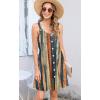 imageDisamer Summer Dresses for Women 2025 Sundresses Beach Swimsuit Coverups Vacation Sleeveless Button Down Spring Sun DressStriped Yellow