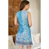 imageDisamer Summer Dresses for Women 2025 Vacation Sundresses Beach Coverups Tunic Sleeveless V Neck Button Down Tshirt DressFloral Blue