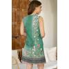 imageDisamer Summer Dresses for Women 2025 Vacation Sundresses Beach Coverups Tunic Sleeveless V Neck Button Down Tshirt DressFloral Green