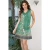 imageDisamer Summer Dresses for Women 2025 Vacation Sundresses Beach Coverups Tunic Sleeveless V Neck Button Down Tshirt DressFloral Green