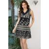 imageDisamer Summer Dresses for Women 2025 Vacation Sundresses Beach Coverups Tunic Sleeveless V Neck Button Down Tshirt DressFlower Black