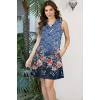 imageDisamer Summer Dresses for Women 2025 Vacation Sundresses Beach Coverups Tunic Sleeveless V Neck Button Down Tshirt DressFlower Blue