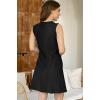 imageDisamer Summer Dresses for Women 2025 Vacation Sundresses Beach Coverups Tunic Sleeveless V Neck Button Down Tshirt DressPlaid Black
