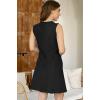 imageDisamer Summer Dresses for Women 2025 Vacation Sundresses Beach Coverups Tunic Sleeveless V Neck Button Down Tshirt DressPure Black