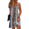 imageDisamer Summer Dresses for Women 2025 Sundresses Beach Swimsuit Coverups Vacation Sleeveless Button Down Spring Sun DressDewdrop Blue