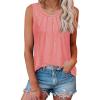 imageDisamer Summer Tank Tops for Women 2025 Loose Fit Casual Cute Printed Sleeveless Shirts Spring Clothes Fashion TunicA Pure Pink