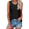 imageDisamer Summer Tank Tops for Women 2025 Loose Fit Casual Cute Printed Sleeveless Shirts Spring Clothes Fashion TunicPure Black