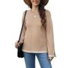 imageCrew Neck Sweater for Women Oversized Fall Winter Clothes 2023 Fashion Casual Loose Knitted Pullover Tops