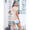 imageDisamer Summer Tops for Women 2025 Cap Sleeve Sweater Tank Tops Sleeveless Vest Oversized Short Sleeve ShirtsBrown