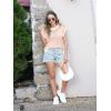 imageDisamer Summer Tops for Women 2025 Cap Sleeve Sweater Tank Tops Sleeveless Vest Oversized Short Sleeve ShirtsBrown