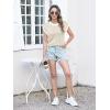 imageDisamer Summer Tops for Women 2025 Cap Sleeve Sweater Tank Tops Sleeveless Vest Oversized Short Sleeve ShirtsKhaki