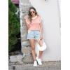 imageDisamer Summer Tops for Women 2025 Cap Sleeve Sweater Tank Tops Sleeveless Vest Oversized Short Sleeve ShirtsRed