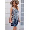 imageDisamer Womens Summer Dress 2025 Casual Button Down V Neck Sleeveless Boho Floral Beach Sundresses Vacation ALine DressesDye Deep Blue