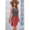 imageDisamer Womens Summer Dress 2025 Casual Button Down V Neck Sleeveless Boho Floral Beach Sundresses Vacation ALine DressesDye Red