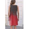 imageDisamer Womens Summer Dress 2025 Casual Button Down V Neck Sleeveless Boho Floral Beach Sundresses Vacation ALine DressesDye Red