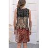 imageDisamer Womens Summer Dress 2025 Casual Button Down V Neck Sleeveless Boho Floral Beach Sundresses Vacation ALine DressesDye Tricolor