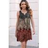 imageDisamer Womens Summer Dress 2025 Casual Button Down V Neck Sleeveless Boho Floral Beach Sundresses Vacation ALine DressesDye Tricolor