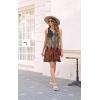 imageDisamer Womens Summer Dress 2025 Casual Button Down V Neck Sleeveless Boho Floral Beach Sundresses Vacation ALine DressesDye Tricolor