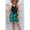 imageDisamer Womens Summer Dress 2025 Casual Button Down V Neck Sleeveless Boho Floral Beach Sundresses Vacation ALine DressesFlower Branch
