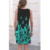 imageDisamer Womens Summer Dress 2025 Casual Button Down V Neck Sleeveless Boho Floral Beach Sundresses Vacation ALine DressesFlower Branch