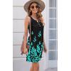 imageDisamer Womens Summer Dress 2025 Casual Button Down V Neck Sleeveless Boho Floral Beach Sundresses Vacation ALine DressesFlower Branch