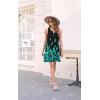 imageDisamer Womens Summer Dress 2025 Casual Button Down V Neck Sleeveless Boho Floral Beach Sundresses Vacation ALine DressesFlower Branch
