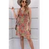 imageDisamer Womens Summer Dress 2025 Casual Button Down V Neck Sleeveless Boho Floral Beach Sundresses Vacation ALine DressesFlower Carpet