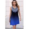imageDisamer Womens Summer Dress 2025 Casual Button Down V Neck Sleeveless Boho Floral Beach Sundresses Vacation ALine DressesFlower Dark Blue
