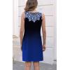 imageDisamer Womens Summer Dress 2025 Casual Button Down V Neck Sleeveless Boho Floral Beach Sundresses Vacation ALine DressesFlower Dark Blue