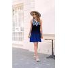 imageDisamer Womens Summer Dress 2025 Casual Button Down V Neck Sleeveless Boho Floral Beach Sundresses Vacation ALine DressesFlower Dark Blue