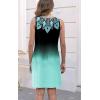 imageDisamer Womens Summer Dress 2025 Casual Button Down V Neck Sleeveless Boho Floral Beach Sundresses Vacation ALine DressesFlower Dark Green