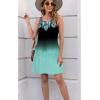 imageDisamer Womens Summer Dress 2025 Casual Button Down V Neck Sleeveless Boho Floral Beach Sundresses Vacation ALine DressesFlower Dark Green