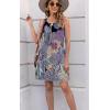 imageDisamer Womens Summer Dress 2025 Casual Button Down V Neck Sleeveless Boho Floral Beach Sundresses Vacation ALine DressesFlower Dream