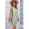 imageDisamer Womens Summer Dress 2025 Casual Button Down V Neck Sleeveless Boho Floral Beach Sundresses Vacation ALine DressesFlower Droplet