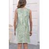 imageDisamer Womens Summer Dress 2025 Casual Button Down V Neck Sleeveless Boho Floral Beach Sundresses Vacation ALine DressesFlower Droplet