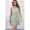 imageDisamer Womens Summer Dress 2025 Casual Button Down V Neck Sleeveless Boho Floral Beach Sundresses Vacation ALine DressesFlower Droplet