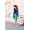 imageDisamer Womens Summer Dress 2025 Casual Button Down V Neck Sleeveless Boho Floral Beach Sundresses Vacation ALine DressesFlower Laser