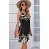 imageDisamer Womens Summer Dress 2025 Casual Button Down V Neck Sleeveless Boho Floral Beach Sundresses Vacation ALine DressesFlower Leaf
