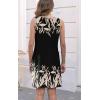 imageDisamer Womens Summer Dress 2025 Casual Button Down V Neck Sleeveless Boho Floral Beach Sundresses Vacation ALine DressesFlower Leaf