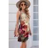 imageDisamer Womens Summer Dress 2025 Casual Button Down V Neck Sleeveless Boho Floral Beach Sundresses Vacation ALine DressesFlower Morning Glory