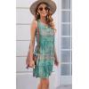 imageDisamer Womens Summer Dress 2025 Casual Button Down V Neck Sleeveless Boho Floral Beach Sundresses Vacation ALine DressesFlower Retro